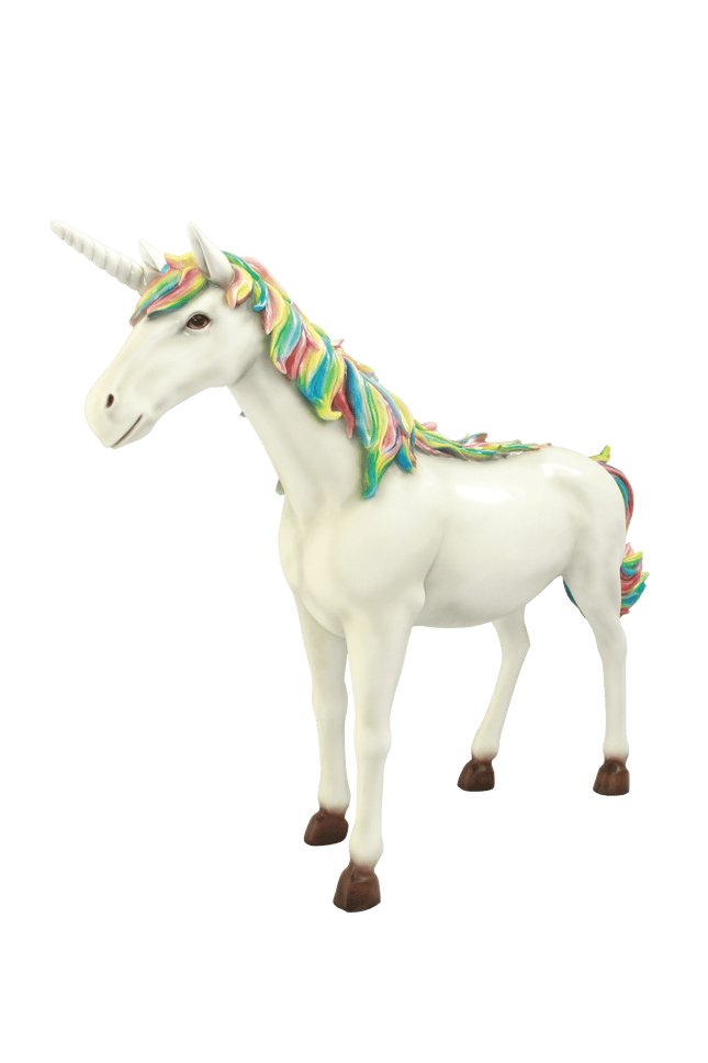 Rainbow Unicorn Life Size Statue - LM Treasures 
