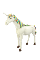 Rainbow Unicorn Life Size Statue - LM Treasures 