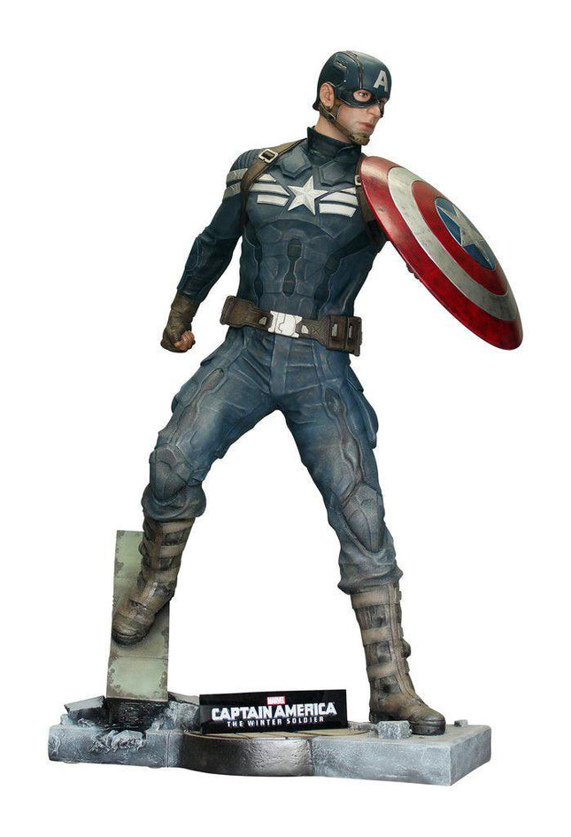 Captain America Life Size Statue From The Winter Soldier - LM Treasures 