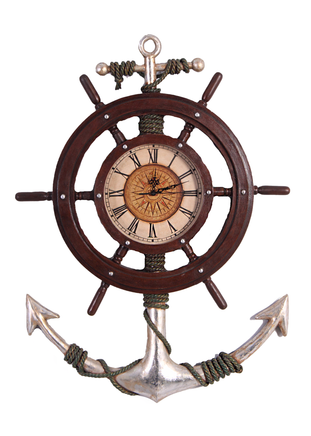 Anchor Clock Life Size Statue - LM Treasures 