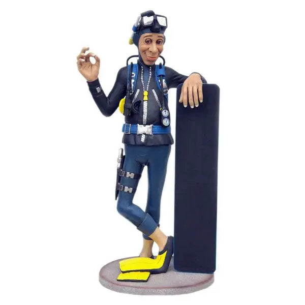 Diver With Menu Life Size Statue LM Treasures - A