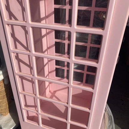 Light Pink British Phone Booth Life Size Statue - LM Treasures 
