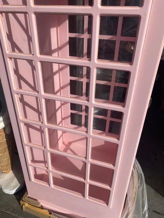 Light Pink British Phone Booth Life Size Statue - LM Treasures 