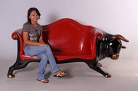 Bull Sofa Life Size Statue - LM Treasures 