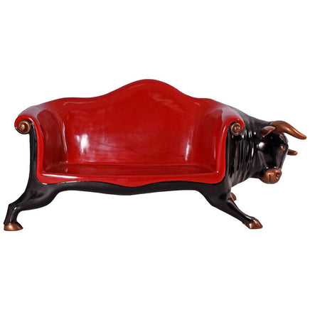 Bull Sofa Life Size Statue - LM Treasures 