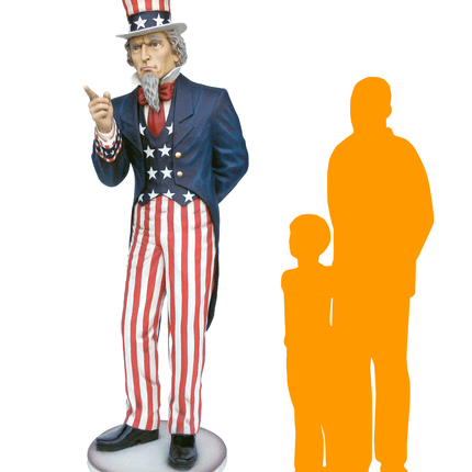 Uncle Sam Life Size Statue - LM Treasures 