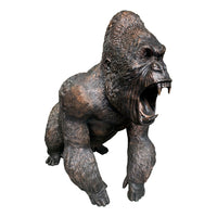 Pre-Owned Bronzed Gorilla Life Size Statue - LM Treasures 