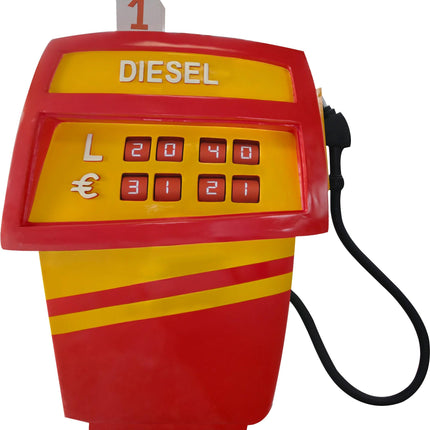 Gas Pump Red Life Size Statue - LM Treasures 