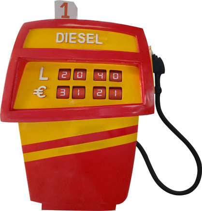 Gas Pump Red Life Size Statue - LM Treasures 