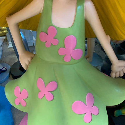 Cartoon Flower Girl Life Size Statue - LM Treasures 