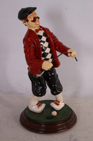 Golfer Frustrated Small Statue - LM Treasures 