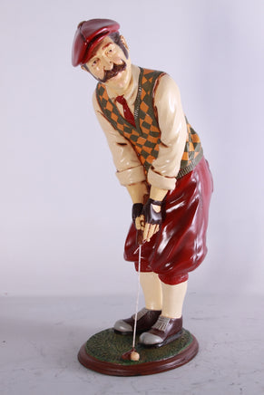 Golfer Aiming Small Statue - LM Treasures 