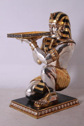 Egyptian Kneeling King Tut Table Life Size Statue - LM Treasures 