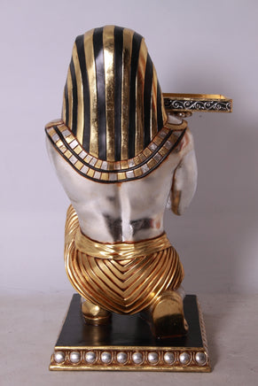 Egyptian Kneeling King Tut Table Life Size Statue - LM Treasures 