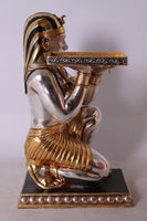 Egyptian Kneeling King Tut Table Life Size Statue - LM Treasures 