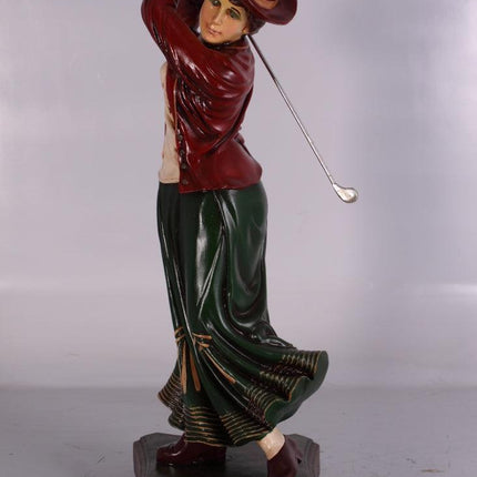 Golfer Lady Small Statue - LM Treasures 