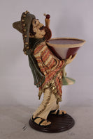 Butler Mexican Cocktail Prop Restaurant Decor Resin Statue - LM Treasures 