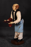 Butler Old Man Prop Restaurant Decor Resin Statue - LM Treasures 