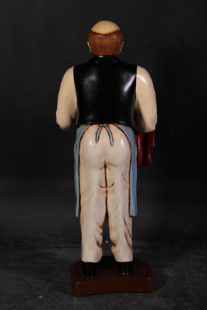 Butler Old Man Prop Restaurant Decor Resin Statue - LM Treasures 