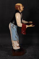 Butler Old Man Prop Restaurant Decor Resin Statue - LM Treasures 