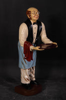 Butler Old Man Prop Restaurant Decor Resin Statue - LM Treasures 