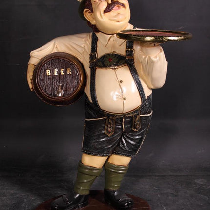 Butler Tiroler German Prop Restaurant Decor Resin Statue - LM Treasures 