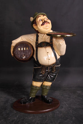 Butler Tiroler German Prop Restaurant Decor Resin Statue - LM Treasures 