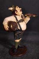 Butler Tiroler German Prop Restaurant Decor Resin Statue - LM Treasures 