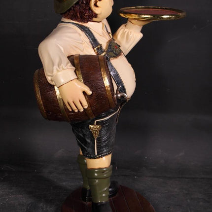 Butler Tiroler German Prop Restaurant Decor Resin Statue - LM Treasures 