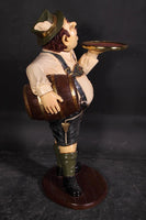 Butler Tiroler German Prop Restaurant Decor Resin Statue - LM Treasures 