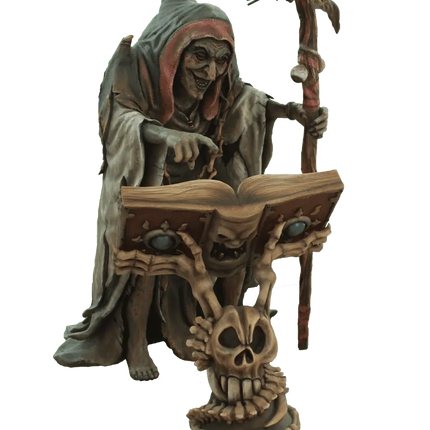 Witch and Crow Life Size Statue - LM Treasures 