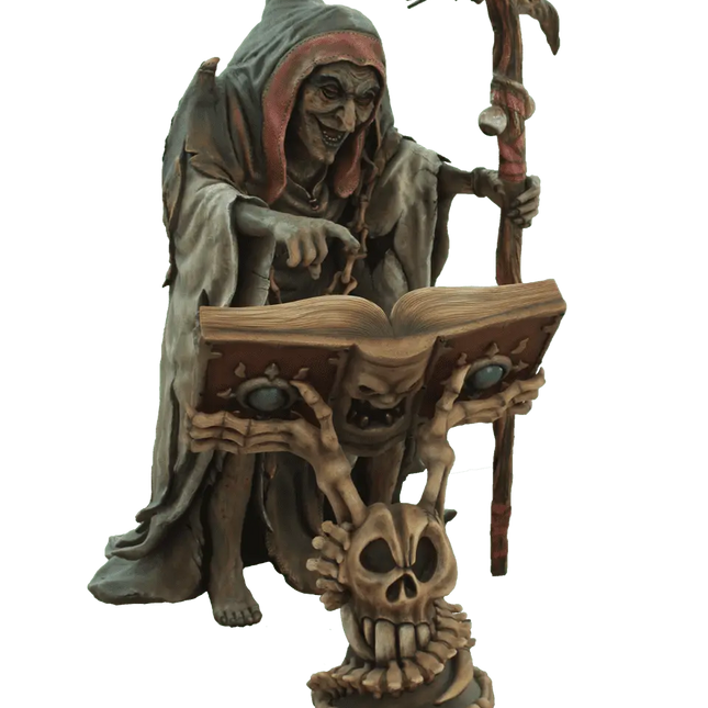 Witch and Crow Life Size Statue - LM Treasures 