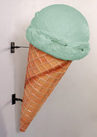 Hanging One Scoop Mint Ice Cream Over Sized Statue - LM Treasures 