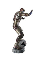 Iron Man 3 (Battle Version) with RDJ Head Life Size Statue - LM Treasures 