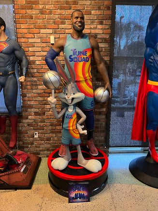 Space Jam Lebron James & Bugs Bunny Life Size Statue - LM Treasures 