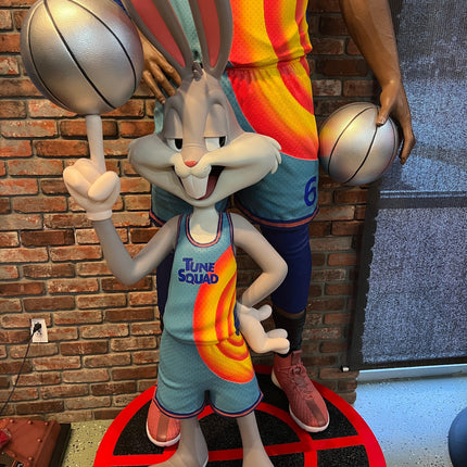 Space Jam Lebron James & Bugs Bunny Life Size Statue - LM Treasures 