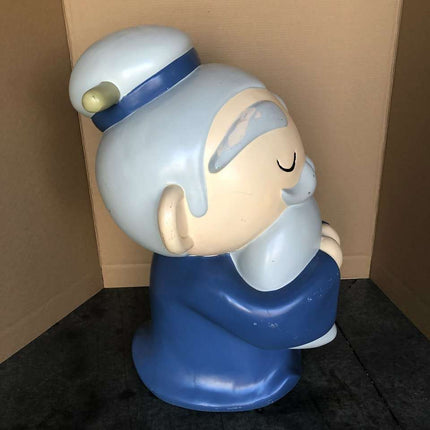 Old Man Avatar Japanese Character Store Display "Eyes Closed" - Pre-Owned - LM Treasures 