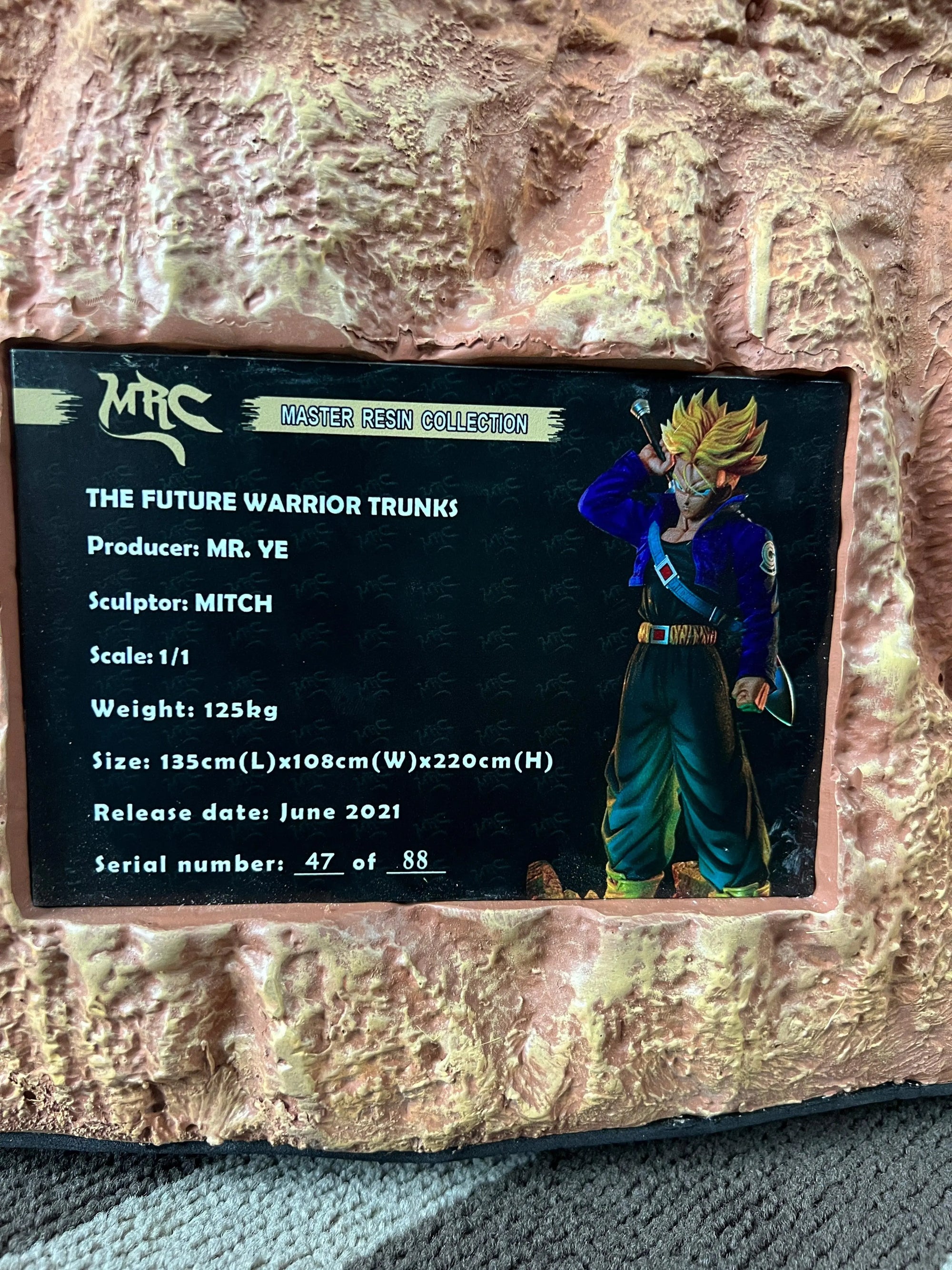 MRC Dragon Ball Z Trunks Life Size Statue 11 Anime EX Edition LM