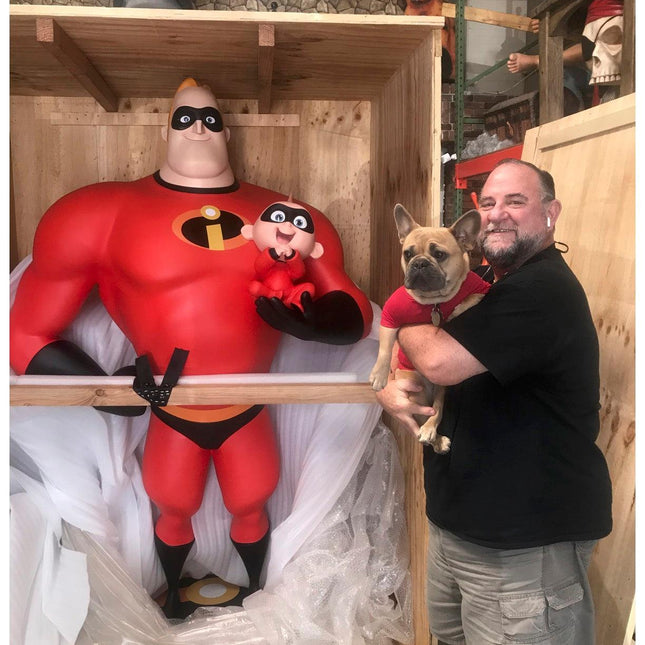 Disney Mr. Incredible and Jack Jack Life Size Statue - LM Treasures 
