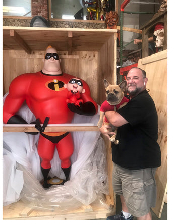 Disney Mr. Incredible and Jack Jack Life Size Statue - LM Treasures 