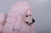 Pink French Poodle Life Size Statue - LM Treasures Life Size Statues & Prop Rental