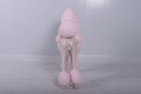 Pink French Poodle Life Size Statue - LM Treasures Life Size Statues & Prop Rental