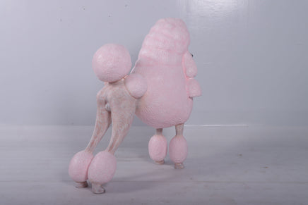 Pink French Poodle Life Size Statue - LM Treasures 