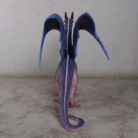 Small Purple Dragon Standing Life Size Statue - LM Treasures 