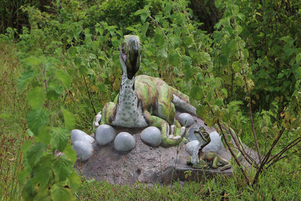 Oviraptor Dinosaur Nest Life Size Statue - LM Treasures 