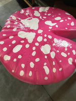 Pink Single Split Mushroom Stool Over Sized Statue - LM Treasures 