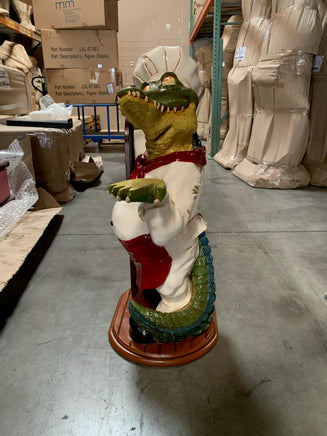 Crocodile Butler Life Size Statue - LM Treasures Life Size Statues & Prop Rental