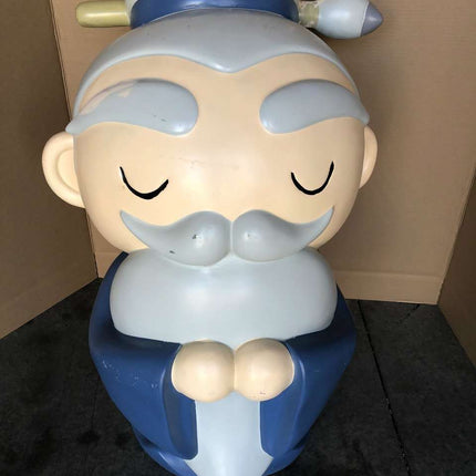Old Man Avatar Japanese Character Store Display "Eyes Closed" - Pre-Owned - LM Treasures 