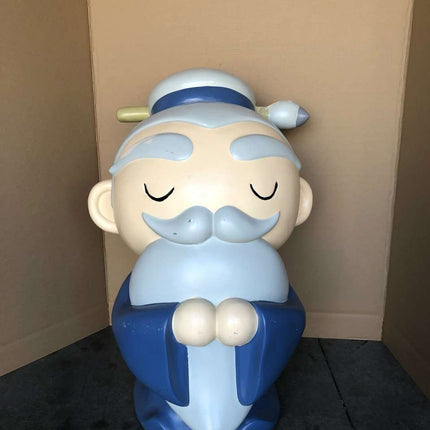 Old Man Avatar Japanese Character Store Display "Eyes Closed" - Pre-Owned - LM Treasures 