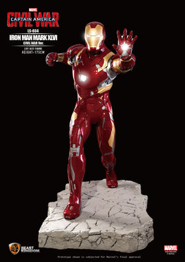Iron Man Mark XLVI Civil War Life Size Statue - LM Treasures 